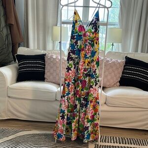 J. Crew Colorful Floral Maxi Dress